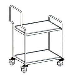 serving trolley SW 8x5/2 ERGO  | 2 shelves  L 1038 mm  B 600 mm  H 947 mm product photo