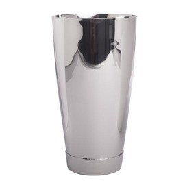 Boston shaker Pro silver coloured with bottom cap | effective volume 830 ml product photo