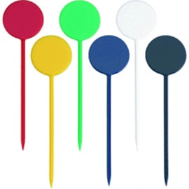 cocktail pickers  • circle different colours  Ø 28 mm  L 95 mm  | 500 pieces product photo