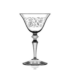 Martini glass WORMWOOD 13 cl with relief broad coloured rim product photo