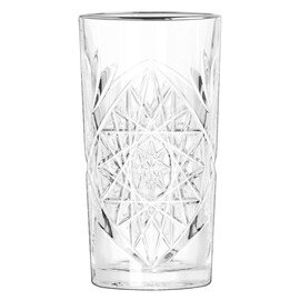 longdrink glass HOBSTAR Cooler 47.3 cl with relief with platinum rim product photo