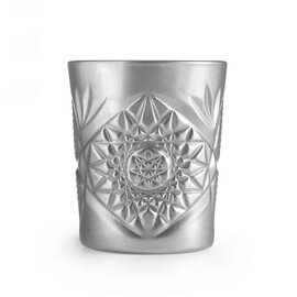 Double Old Fashioned HOBSTAR 35.5 cl silver coloured with relief product photo