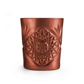 Double Old Fashioned HOBSTAR 35.5 cl copper coloured with relief product photo
