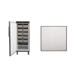 freezer | stainless steel | 499 ltr | static cooling | door hinge on the left product photo