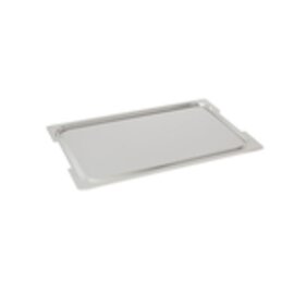 84 09 02 01 GN 1/1 Steckdeckel, Edelstahl, stapelbar, mit Ausschnitten für Griffe, ideal für feste Speisen, Typ 116a product photo