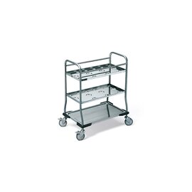 kitchen utensile trolley LFW 14 2 swivel castors|2 fixed castors 975 mm  x 575 mm  H 1100 mm product photo