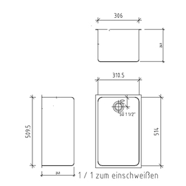 Gastronorm welded basin | 1 basin GN 1/1 product photo