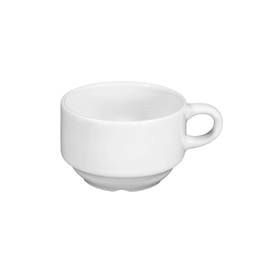 mocha cup low MERAN 90 ml H 43 mm porcelain white product photo