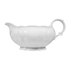gravy boat SALZBURG 550 ml porcelain white with relief product photo