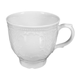 cafeteria cup SALZBURG 220 ml porcelain white with relief product photo