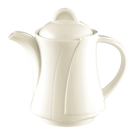coffee pot DIAMANT cream white 380 ml porcelain with relief product photo
