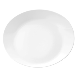 gourmet plate flat MERAN Organic oval 340 mm x 284 mm porcelain white product photo