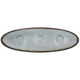 set plate COUP FINE DINING FANTASTIC grey oval 444 mm x 143 mm porcelain product photo