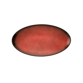 coupe plate COUP FINE DINING FANTASTIC red oval 329 mm x 179 mm porcelain product photo