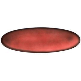 coupe plate COUP FINE DINING FANTASTIC red oval 441 mm x 142 mm porcelain product photo