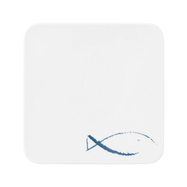 coup plate COUP FINE DINING BLUE SEA square flat 292 mm x 292 mm porcelain product photo