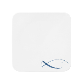 coup plate COUP FINE DINING BLUE SEA square flat 260 mm x 260 mm porcelain product photo