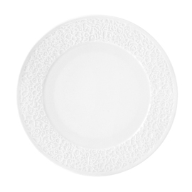 plate flat NORI white Ø 282 mm porcelain relief narrow product photo