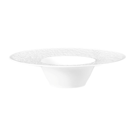 pasta plate NORI white 370 ml porcelain relief wide product photo