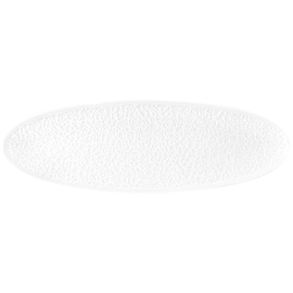 coupe plate NORI white oval 443 mm x 144 mm porcelain full relief product photo