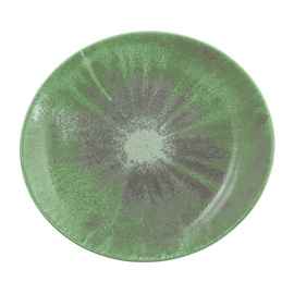 plate BATIK MATCHA oval 302 mm x 277 mm | porcelain green product photo