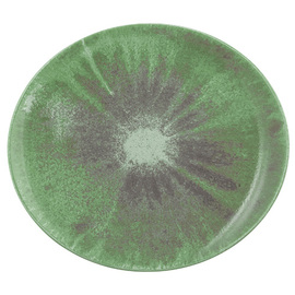 underplate BATIK MATCHA oval 340 mm x 301 mm | porcelain green product photo