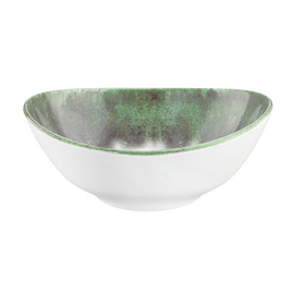 bowl BATIK MATCHA 700 ml oval porcelain green H 73 mm product photo