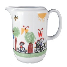 pitcher porcelain multi-coloured decor "Flori" 1000 ml product photo