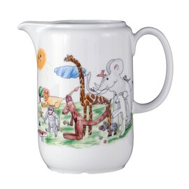 pitcher porcelain multi-coloured decor "zoo" 1000 ml product photo