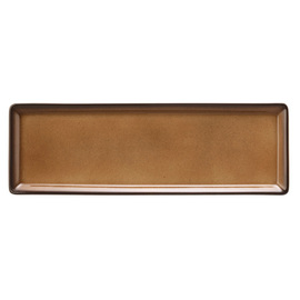 platter BUFFET GOURMET porcelain caramel coloured rectangular 325 mm x 108 mm product photo