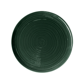 plate flat TERRA COLOUR GLAZE green Ø 278 mm | porcelain product photo