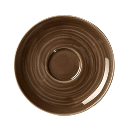 espresso saucer TERRA COLOUR GLAZE Ø 120 mm brown product photo