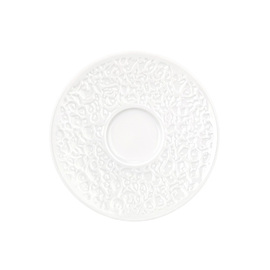 combi saucer NORI Ø 136 mm | porcelain white with relief wide product photo