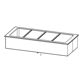 built-in bain-marie 3114 with 1 basin suitable for 4 x GN 1/1 - 200 mm | 4000 watts 400 volts product photo S