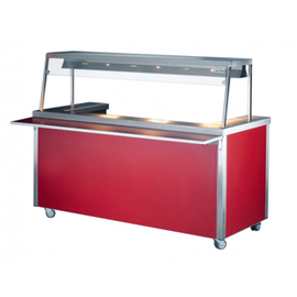 food serving station YOUNG-LINE 65000/A with countertop unit | red product photo