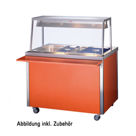 hot servery counter YOUNG-LINE 65003/B | orange | suitable for 3 x GN 1/1 product photo