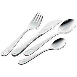children's cutlery BINO 4-part stainless steel animal relief product photo