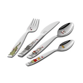 children's cutlery ECKBERT 4-part stainless steel colorful knight theme product photo