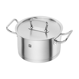 stewing pot with lid PRO S 4.25 ltr stainless steel | suitable for induction | base Ø 238 mm product photo