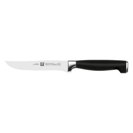 Steaks, series: TWIN Fourstar II, blade length: 120 mm, handle: plastic, black, stainless steel application product photo