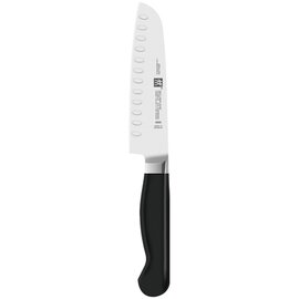 santoku PURE straight blade hollow grind blade | black | blade length 14 cm product photo