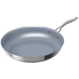 frying pan SOL stainless steel non-stick coated induction-compatible  Ø 320 mm • long stainless steel handle product photo