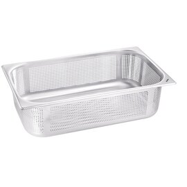 GN container GN 1/1  x 60 mm BLANCO GN COOKING INSERTS G-KEN G 1/1-60 perforated stainless steel | folding handles product photo