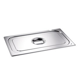 550 677 Gastronorm-Deckel, GD-L 1/1, mit Griffmulde und Löffelaussparung, für 1/1 Gastronorm-Behälter, Material: Edelstahl product photo