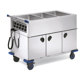 food serving trolley SAG 3 heatable • 3 basins product photo