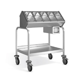 children's cutlery trolley BT 400 Kids with napkin dispenser | 900 mm x 600 mm H 1060 mm wheel details plastic product photo