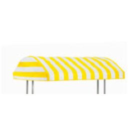 WS4WM4_2_2 Stoff-Baldachin für MIKADO Warmbuffet-Wagen WS-4 u. WM-4: Maße: 1481 x 1250 mm, gelb-weiß product photo