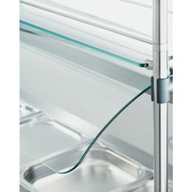 SKS3SKSM3_12_1 Hustenschutz für Linienmodule, einseitig, 8 mm stark, Durchreichhöhe 275 mm,  für MIKADO Kaltbuffet-Wagen SKS-3 u. SKM-3 product photo