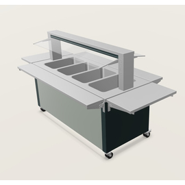children's hot buffet W-4 Kids suitable for 4 x GN 1/1 with sneeze guard H 750 mm product photo