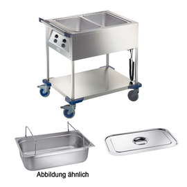 food serving trolley SAW 2 incl. 2 GN containers | 2 GN lids product photo
